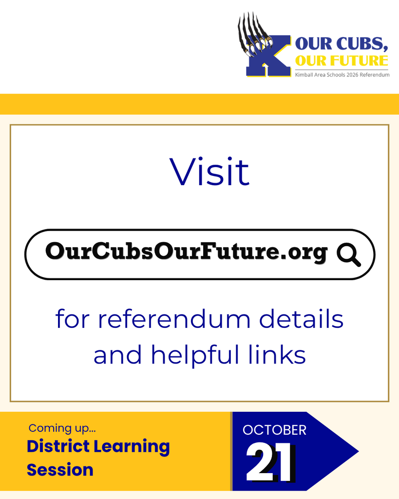 Visit OurCubsOurFuture.org for details and helpful links