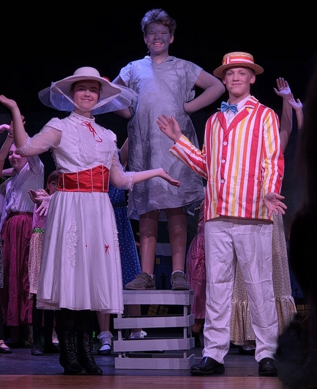 Mary Poppins and Bert