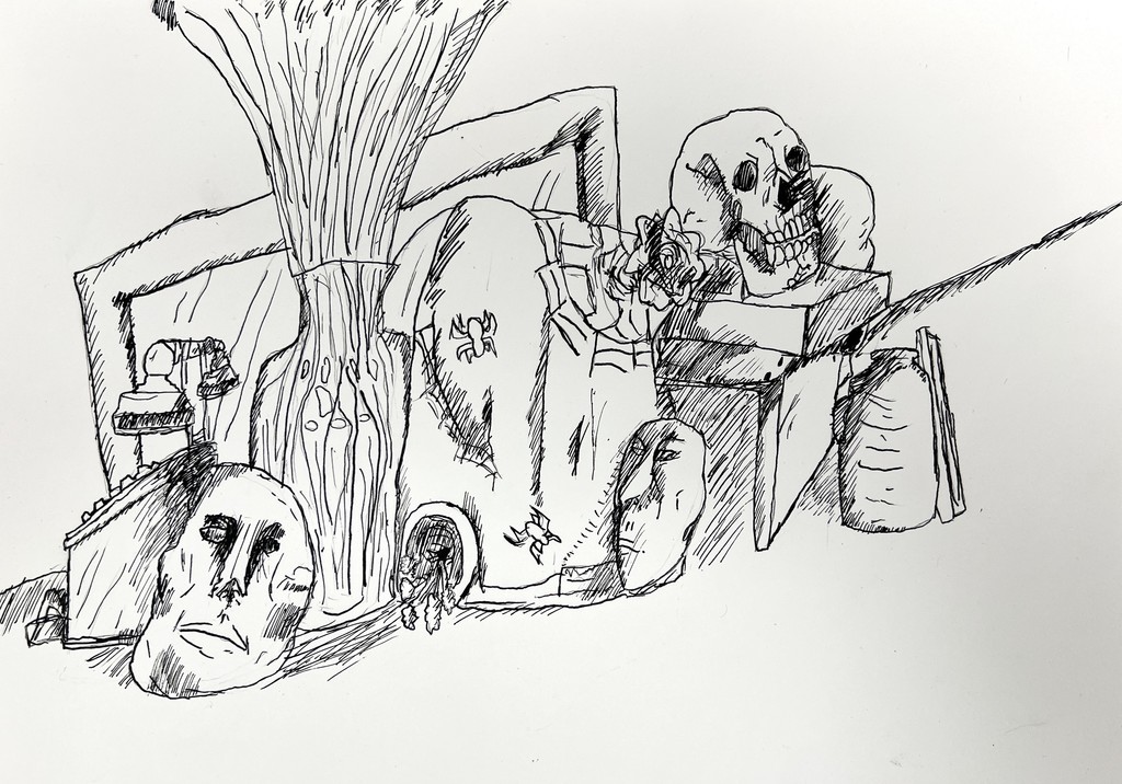 Adrian's Pen and Ink Still Life