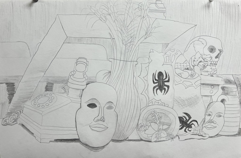 Eddie's Still Life Drawing