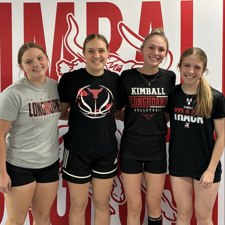 left to right jaylah graves, JaLeigh Bohac, Addy Olson, and Joey Perry