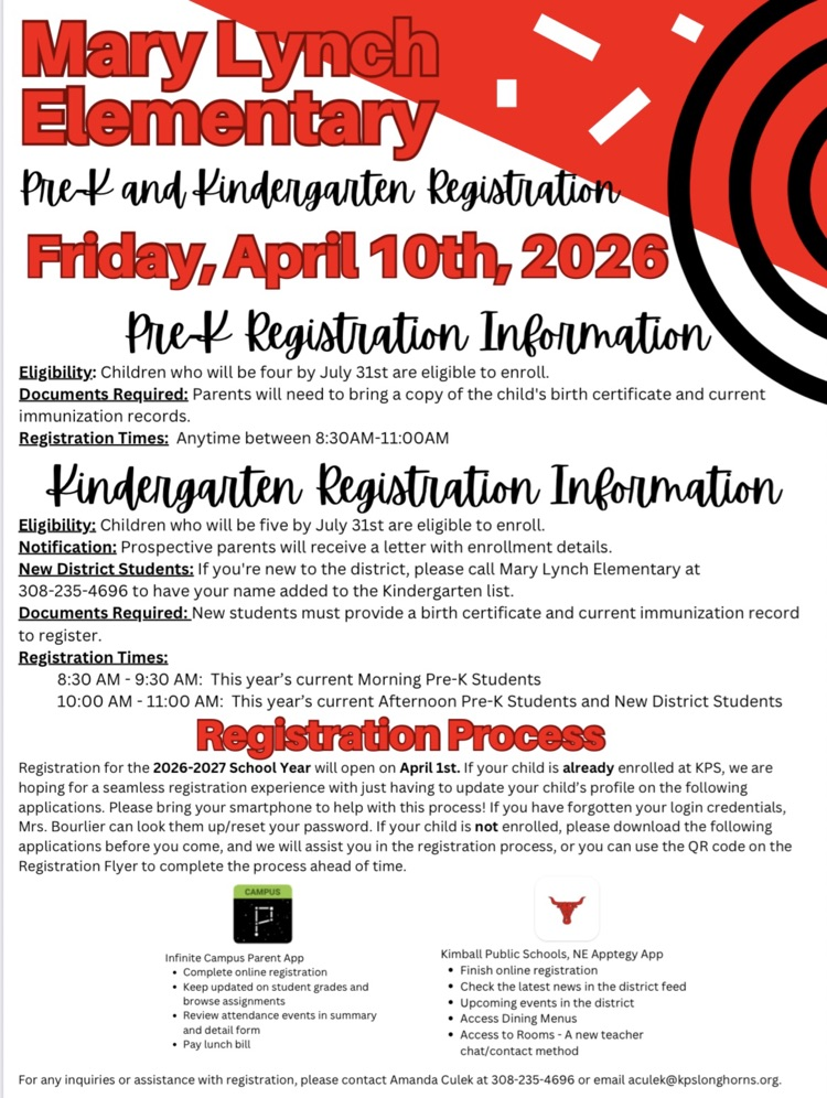 Pre K and K Registration