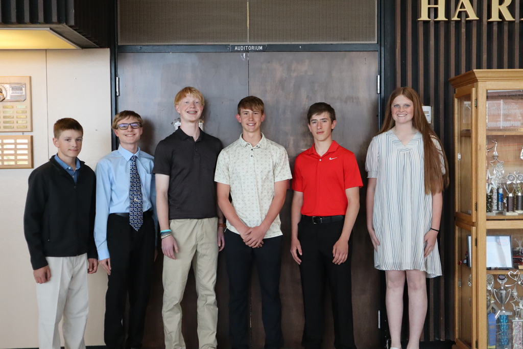 Jax Toth, Andrew Hawthorne, Connor Markum, Lincoln Behrend, Trey Cook, Karsyn Chesley