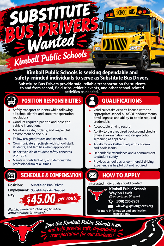 KPS Substitute Bus Driver Ad