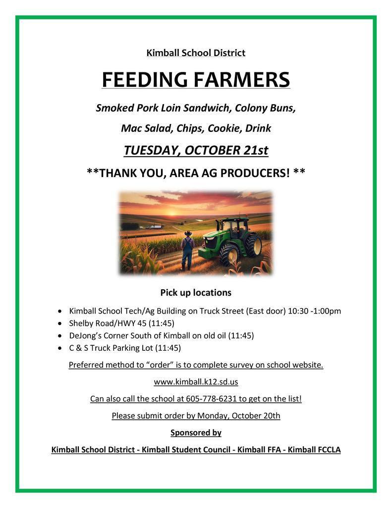 Feeding Farmers Sign Up