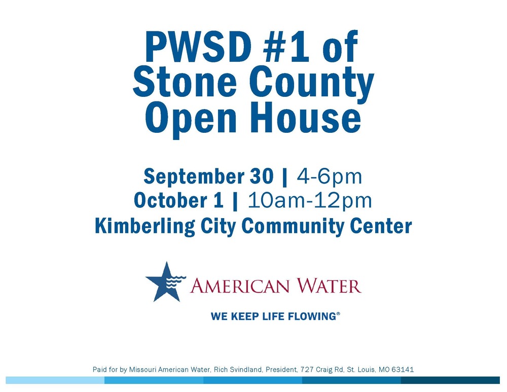 Open House to discuss upcoming vote on water dissolution in Kimberling City