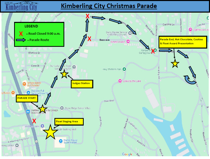 Christmas Parade Route 2025