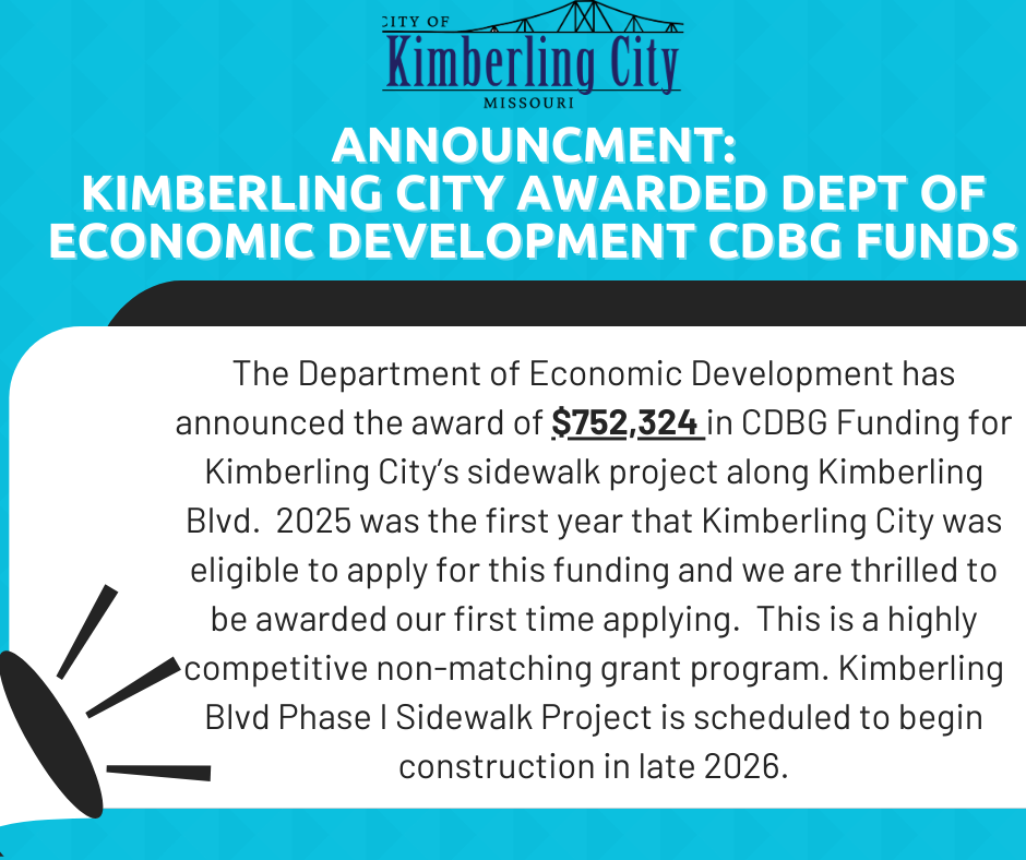 CDBG Grant Award Announcement