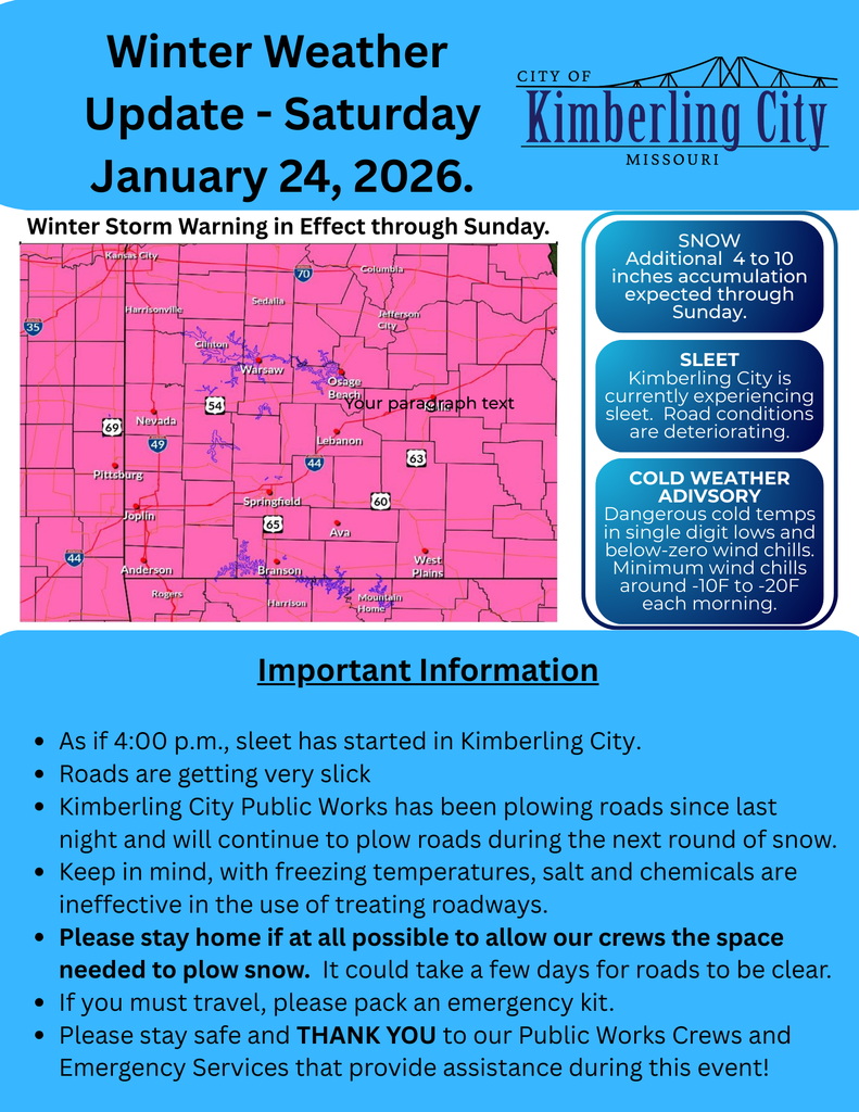 Winter Weather Update 1.24.26