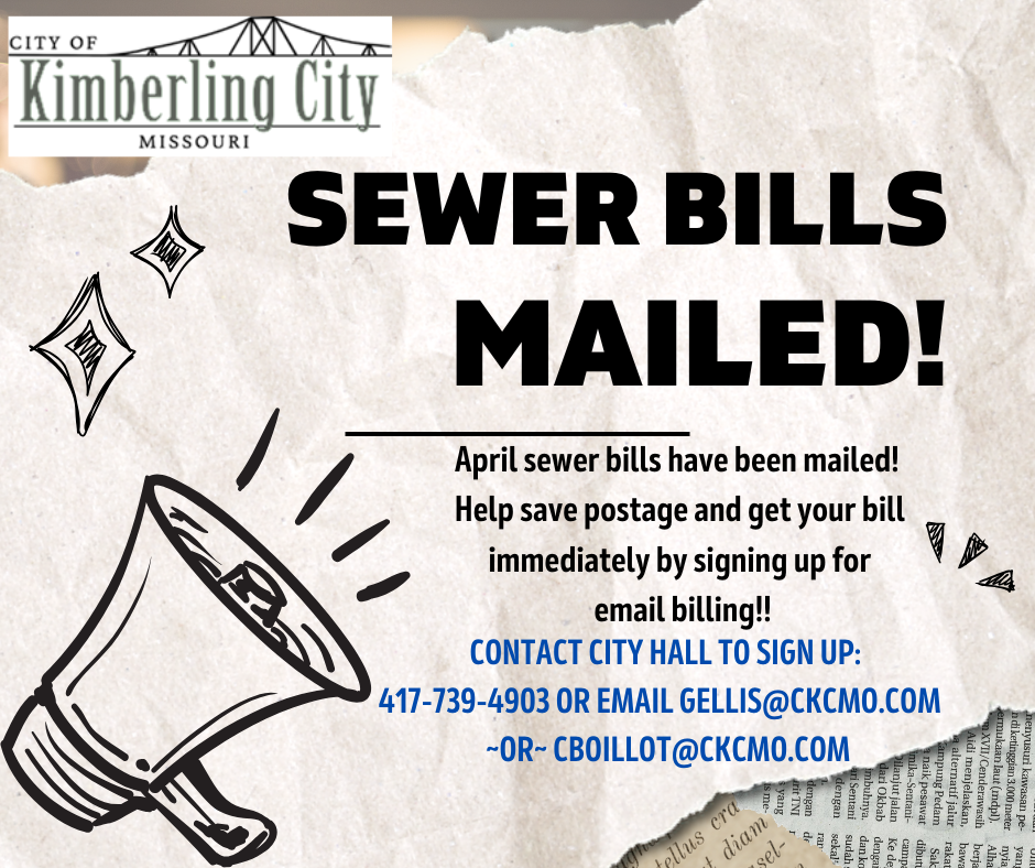 April sewer bills