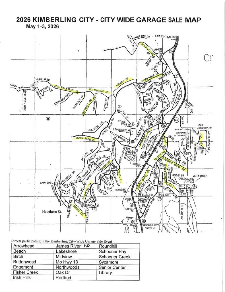Street map of city streets