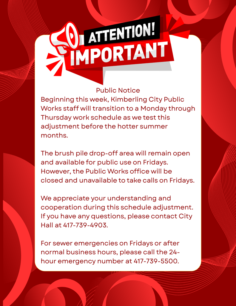 Public Works Notice