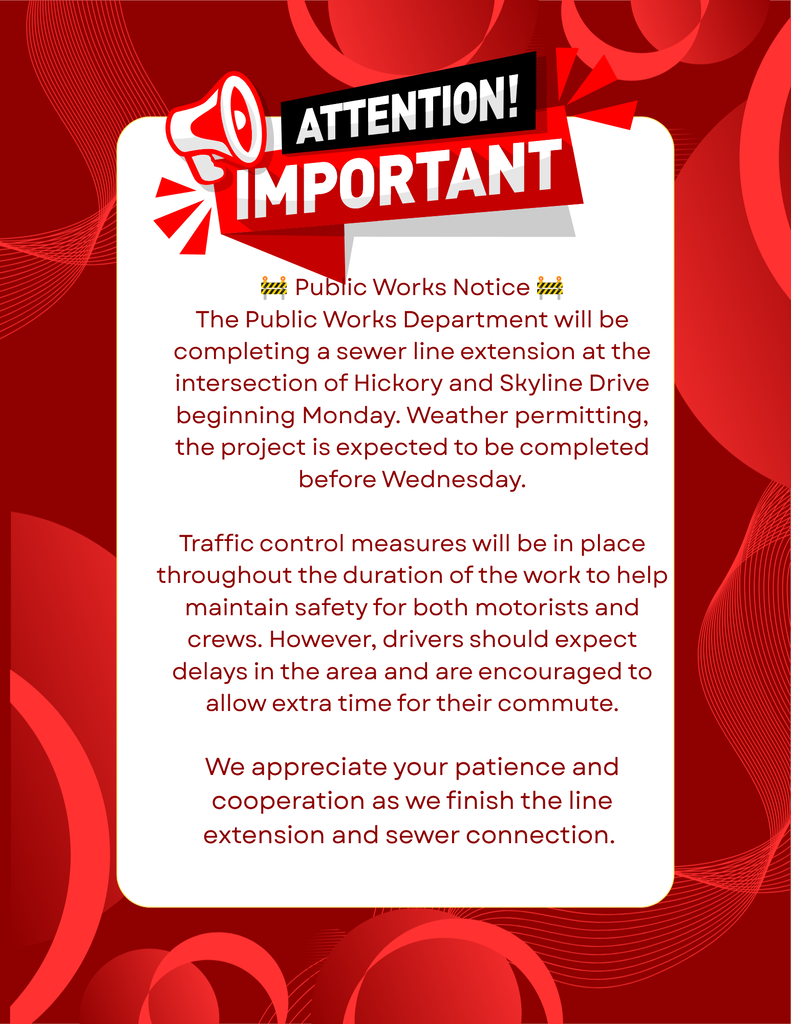 Sewer Line Extension