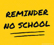 No School Reminder