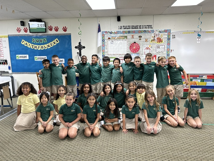 Here we are on the first day of second grade!