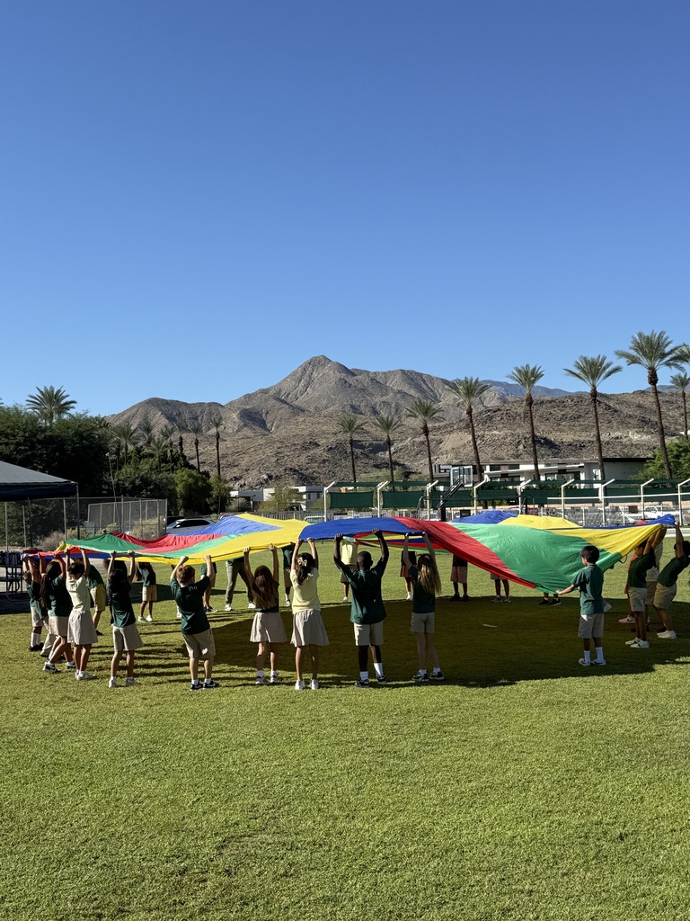 Raising the parachute!