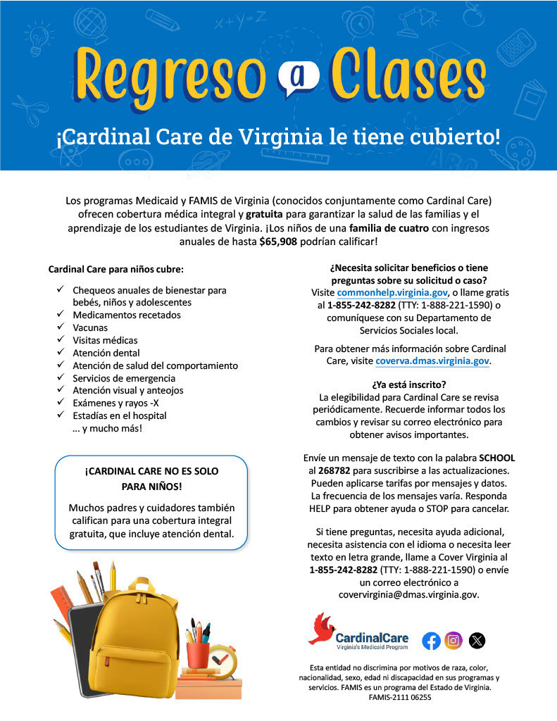 virginia cardinal care sp