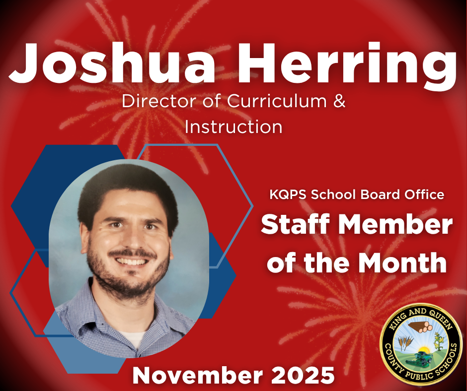 josh herring staff member of month november 2025