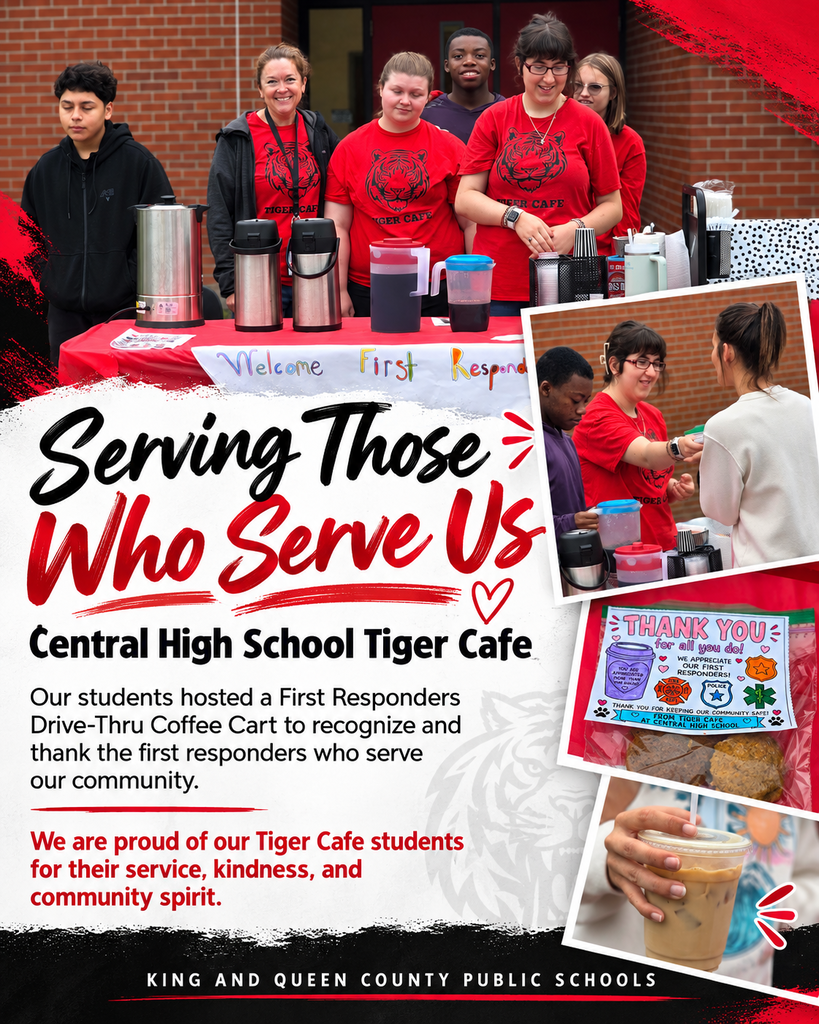 CHS Students hosting a First Responders Drive-Thru Coffee Cart