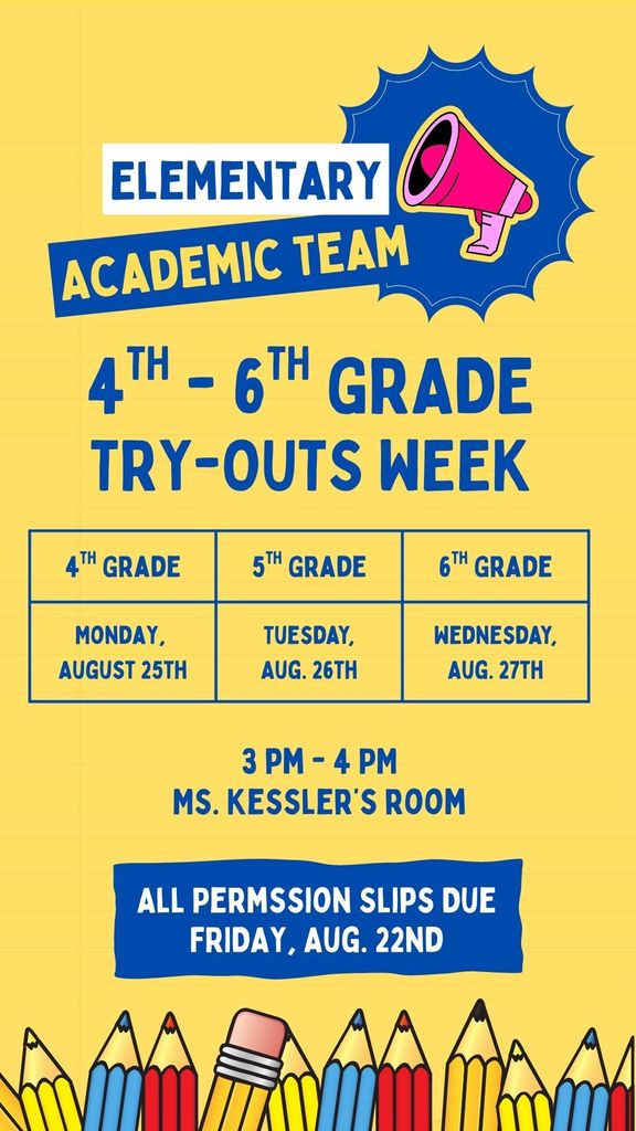 Elementary Academic Team Tryouts
