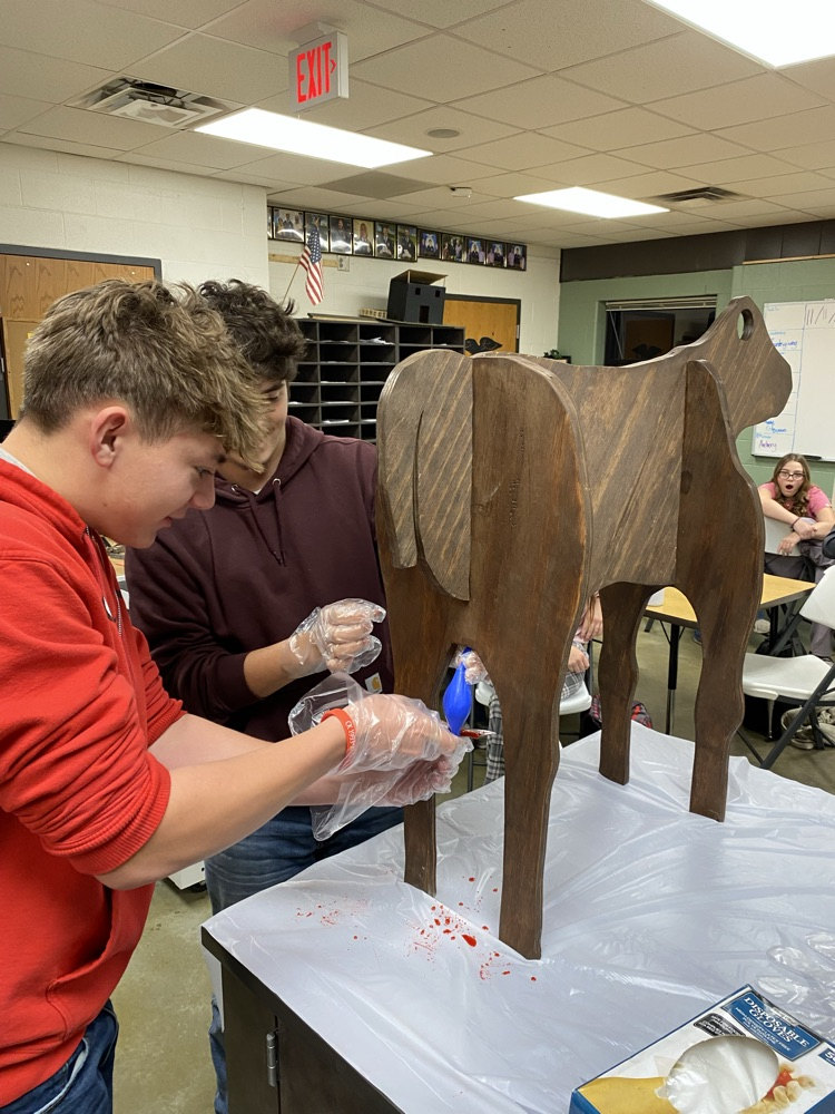 Gentry and Masen practicing castration.