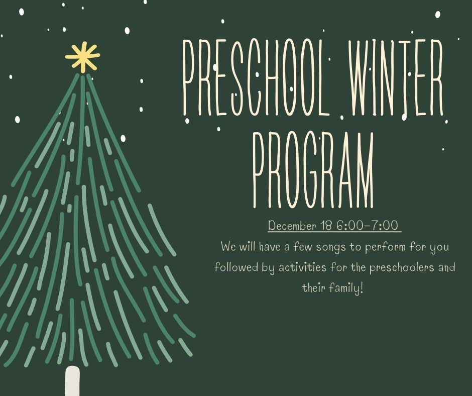 Preschool Winter Program