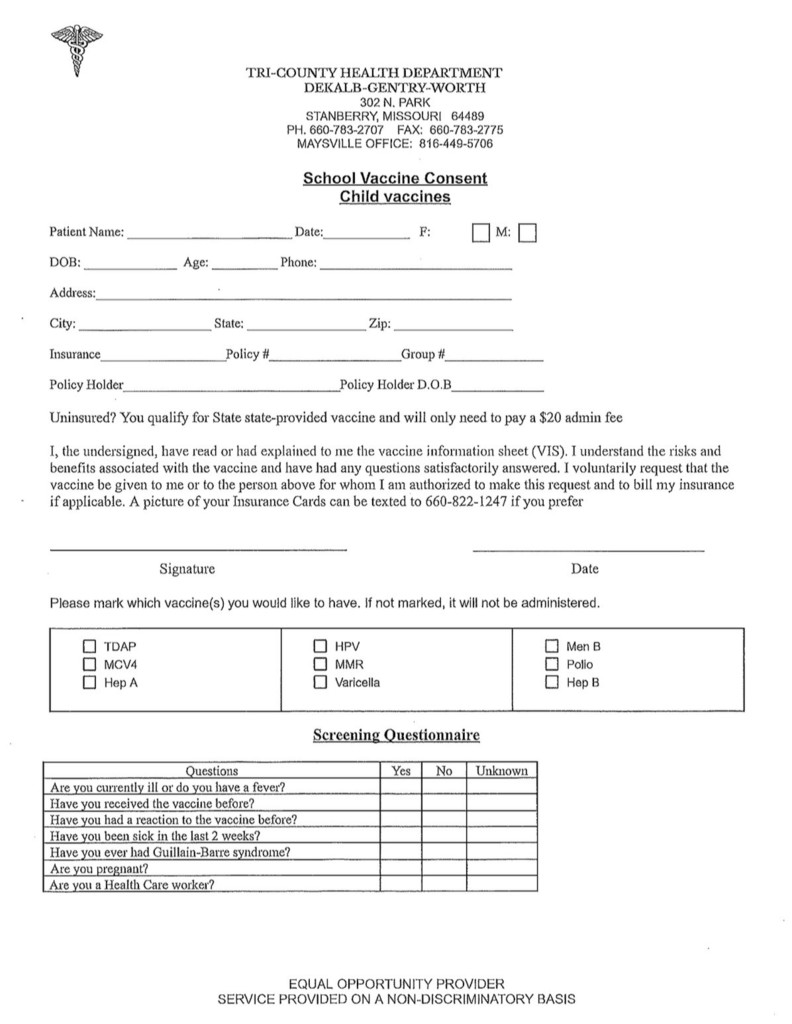 Consent form