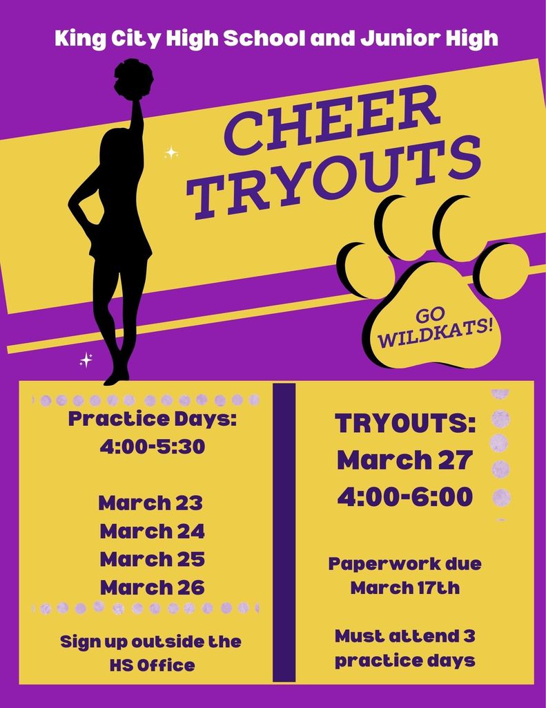 JH and HS Cheer Tryouts