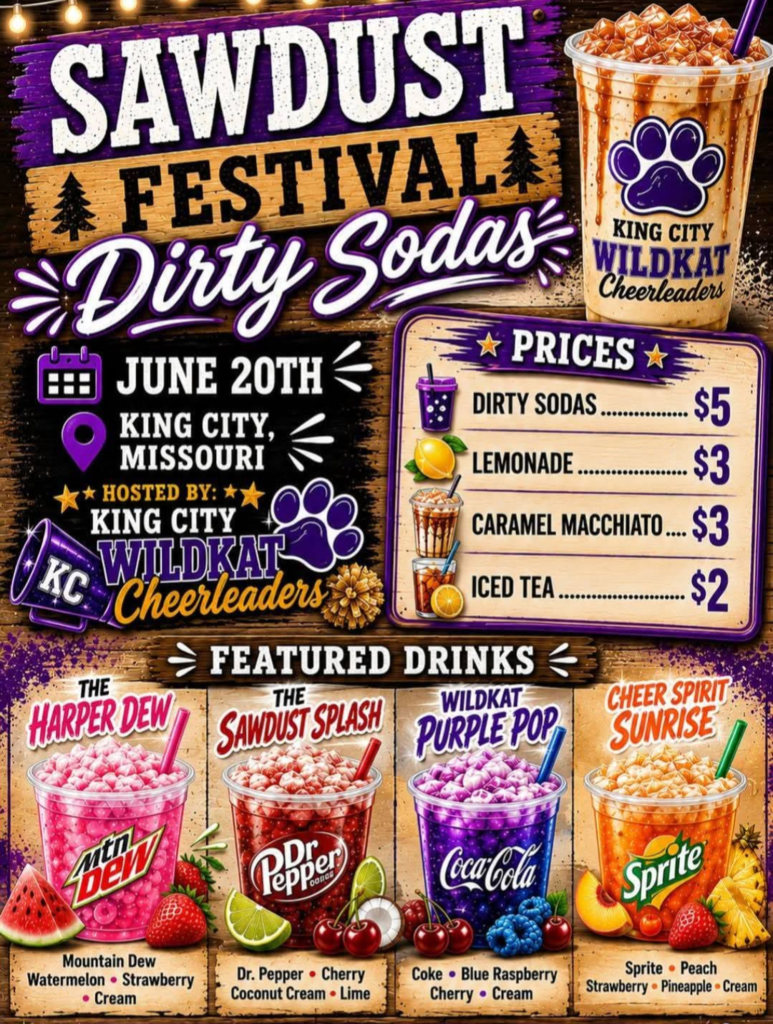 High School Cheerleaders will be at Sawdust Festival tomorrow!