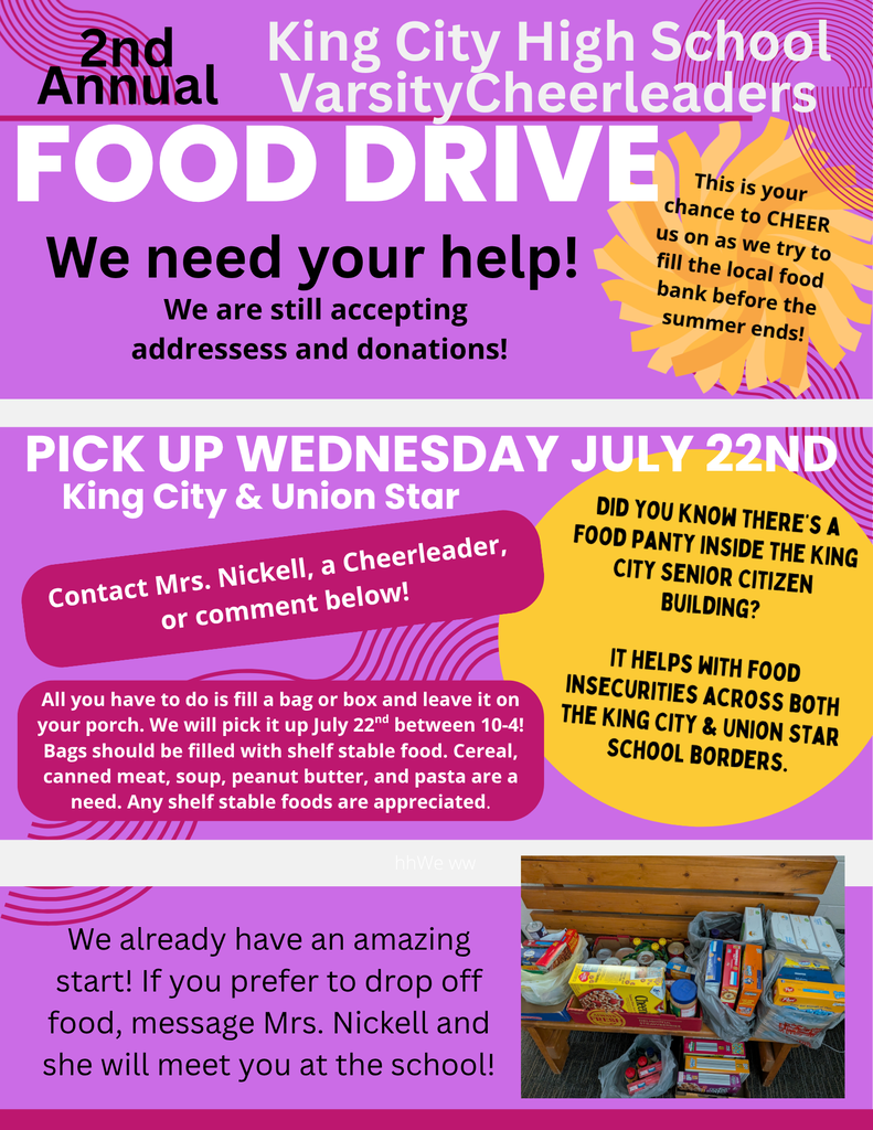 Cheer Food Drive