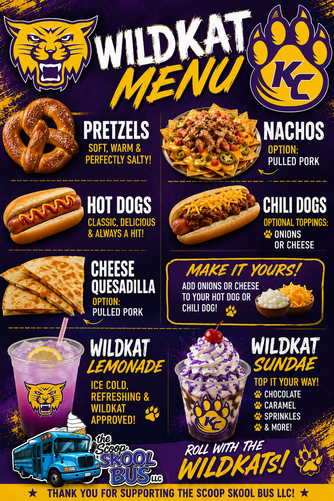 Menu for Food Truck!