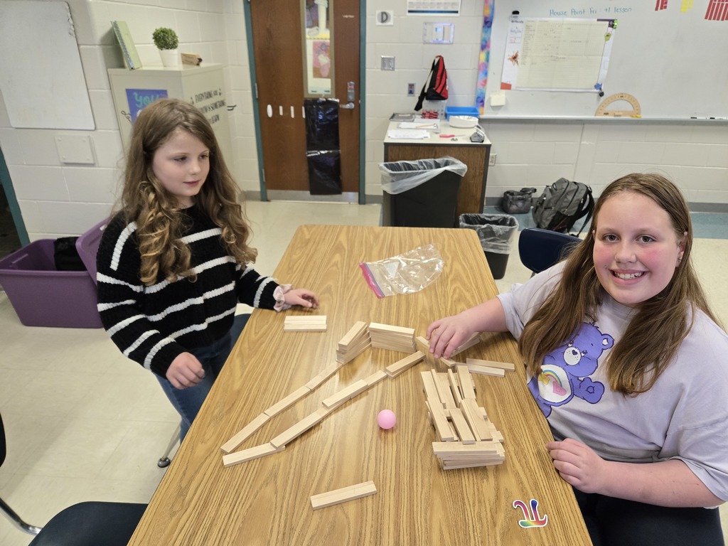 Students working on math project