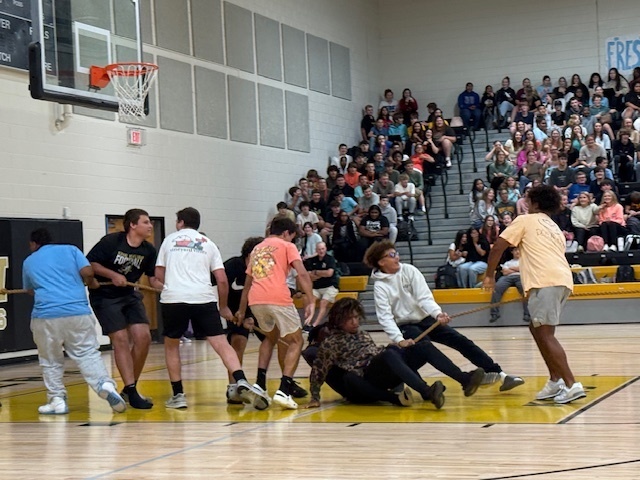 Pep rally tug of war