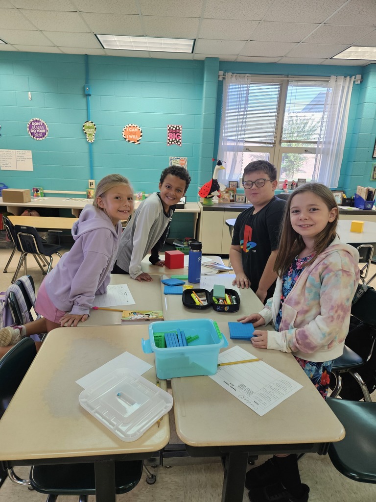 Students collaborating on a project