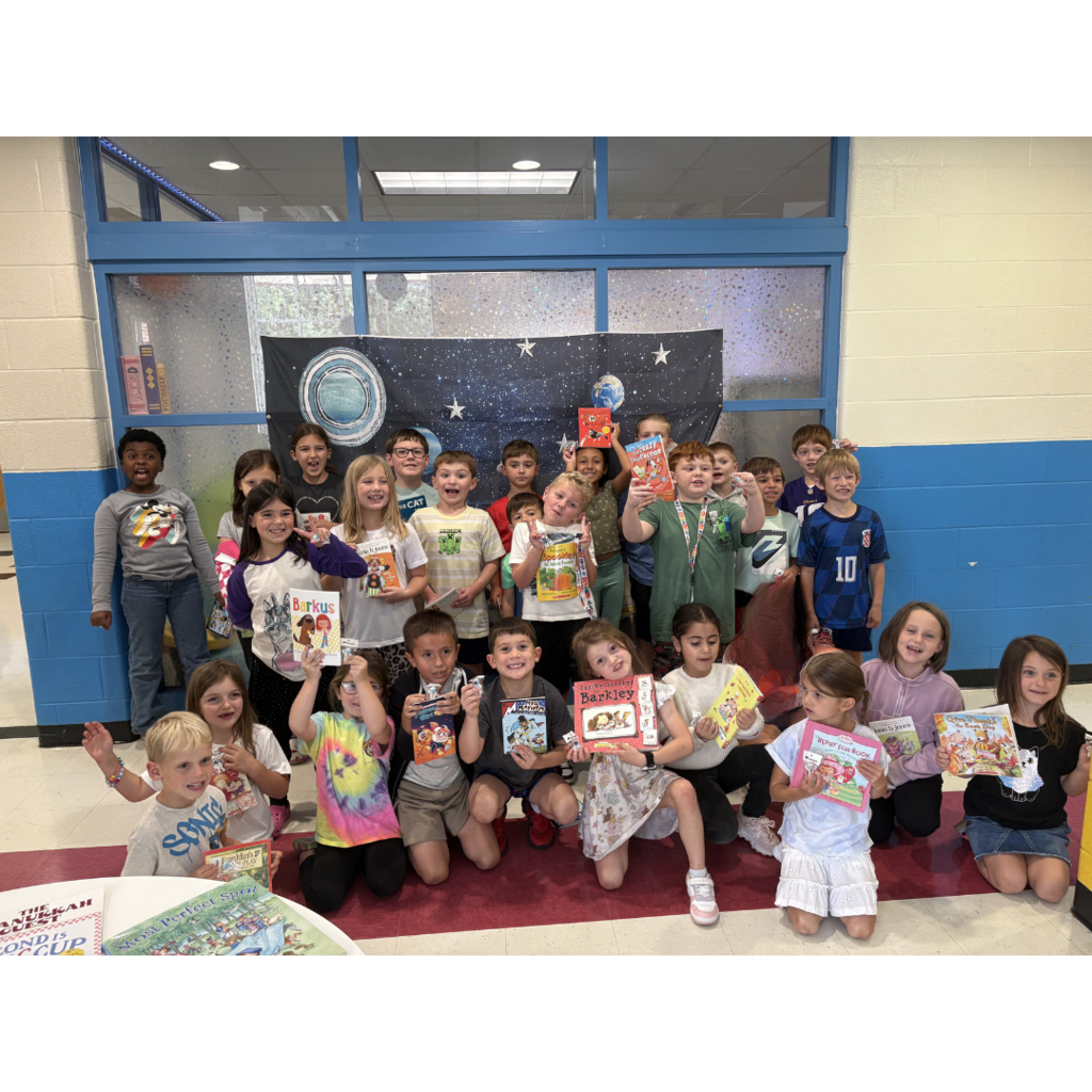 Students celebrating during their Summer Reading Party