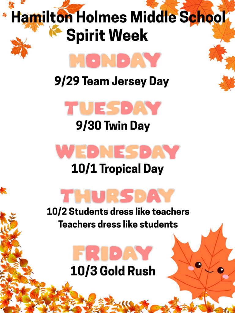 HHMS Spirit Week 9/29 to 10/3