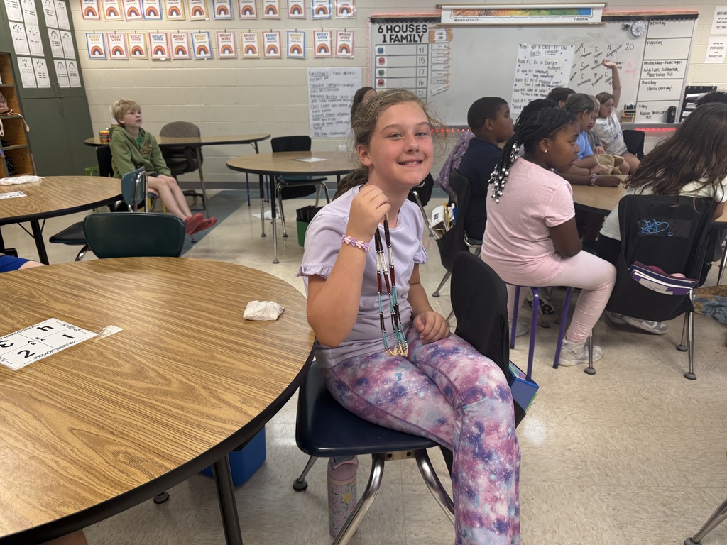 Students learning about Native American culture