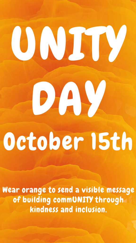 Unity Day Flyer - October 15th wear orange