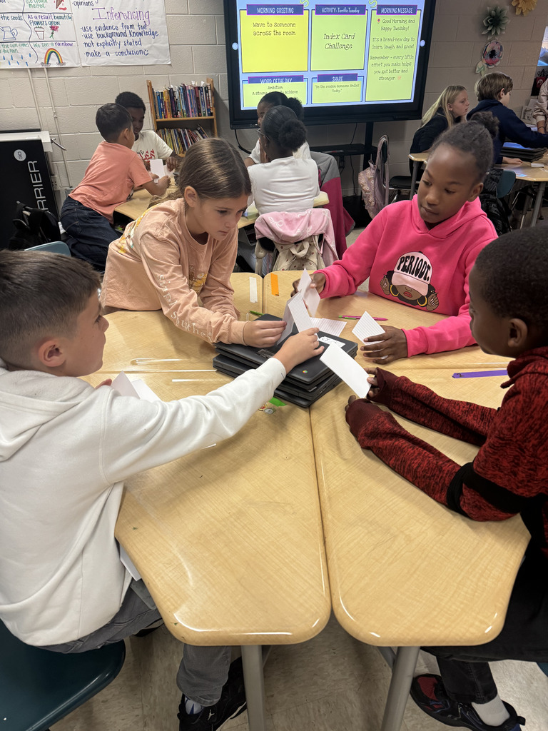 Students collaborating on a project