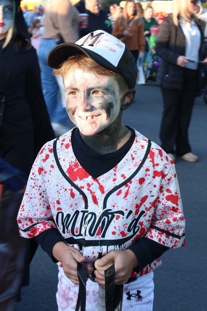 Student in baseball uniform
