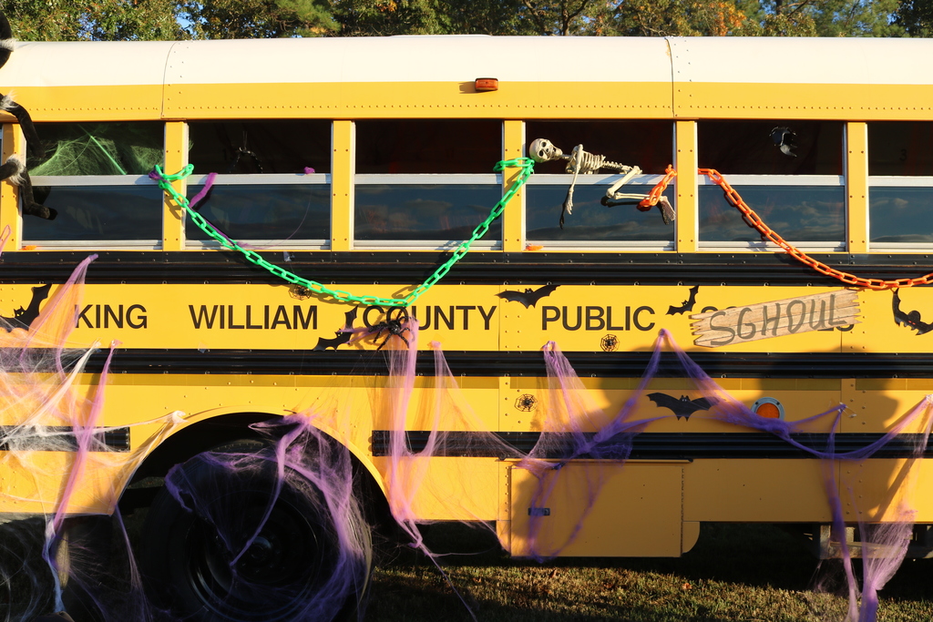 School bus decorated for Trunk or Treat
