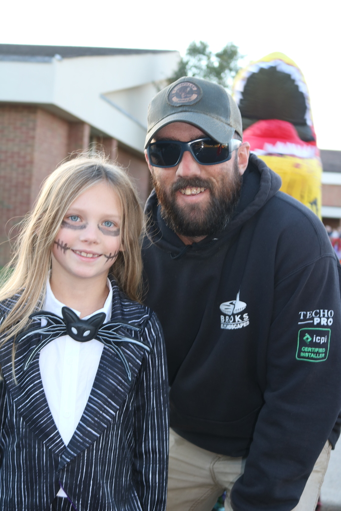 Family dressed up for Trunk or Treat