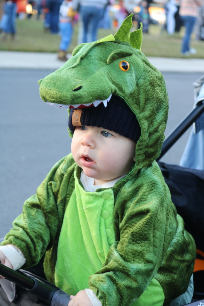 Baby dressed up for Trunk or Treat