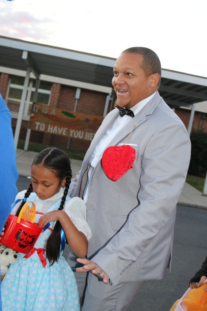 Family dressed up for Trunk or Treat