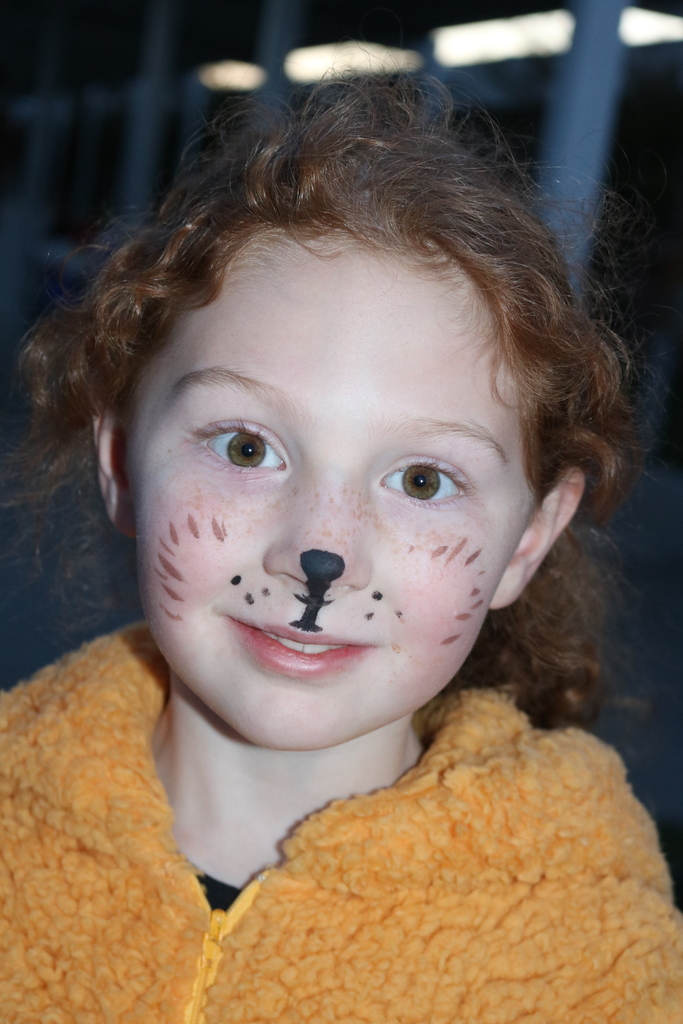 Student dressed up for Trunk or Treat