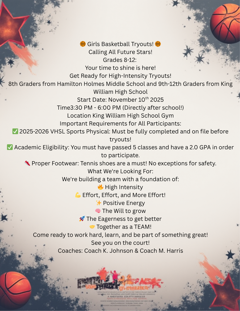 Girl's Basketball Tryouts Grades 8-12