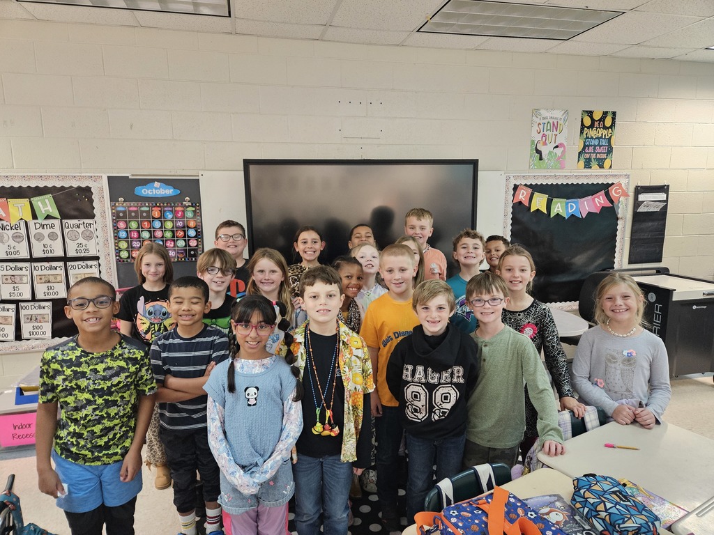 Ms. Ransone's class dress mis-matches for Red Ribbon Week