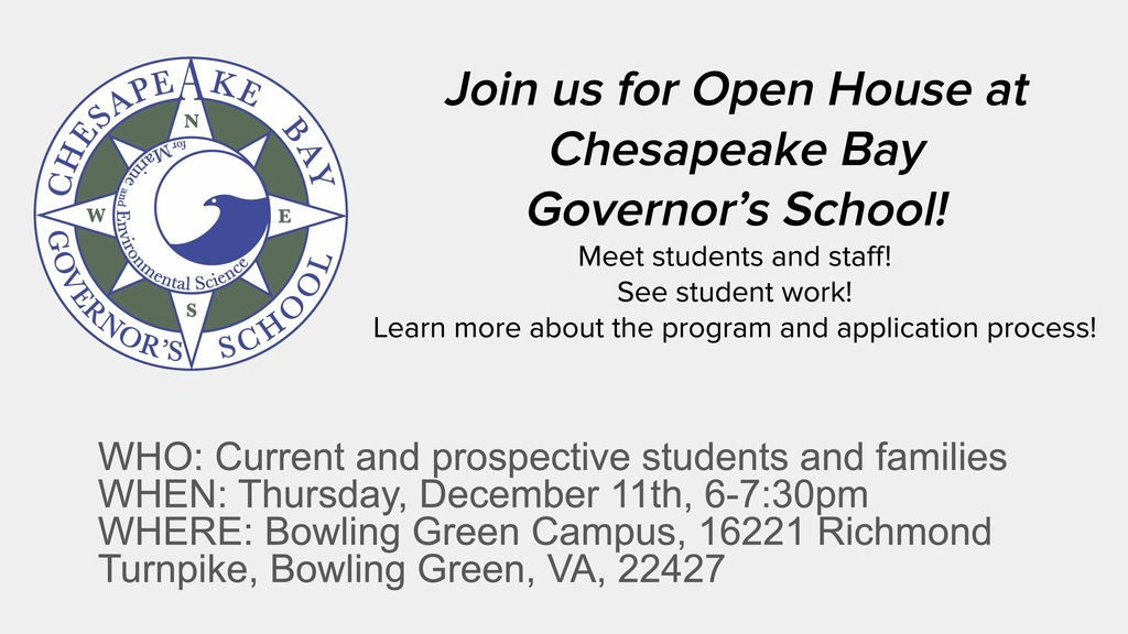 CBGS Open House announcement