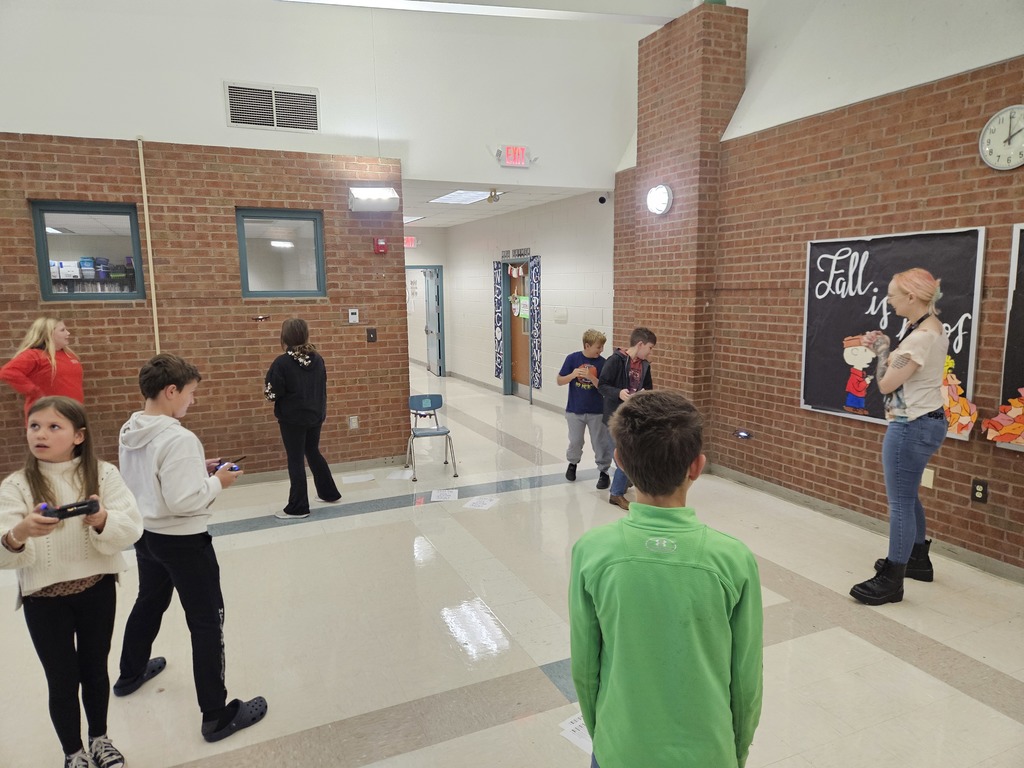 Students flying drones