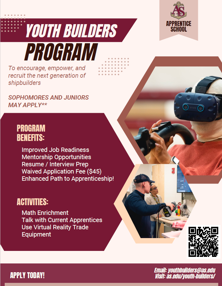 Youth Builders Program flyer